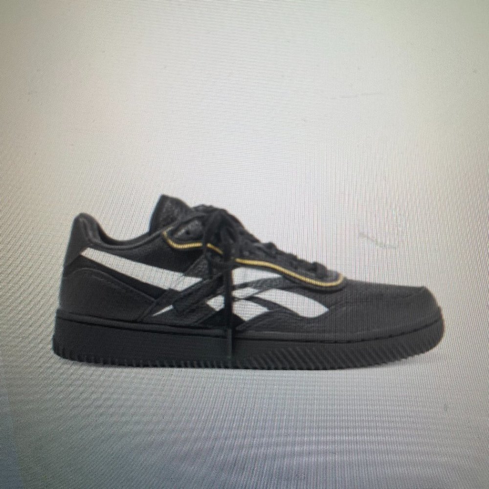 REEBOK X VICTORIA BECKHAM Dual Court II pebbled-leather and mesh Sneakers